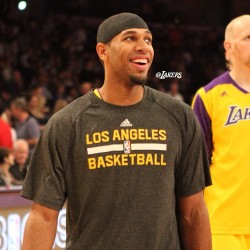 lakers:  A few stitches won’t keep Xavier Henry from the 2nd half. #GoLakers  (at STAPLES Center)