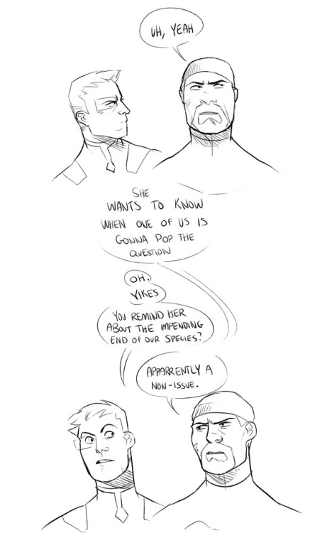 disteal: Todays sequential art practice turned into r76 bants, so here you go (also the omnics are motion activated and don’t hear them talking shhh) 