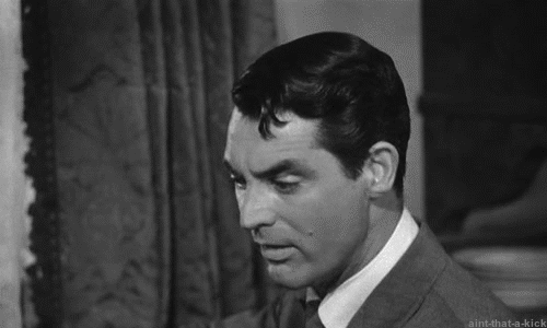 unpretty: cary grant’s face in arsenic and old lace is honestly a treasure not