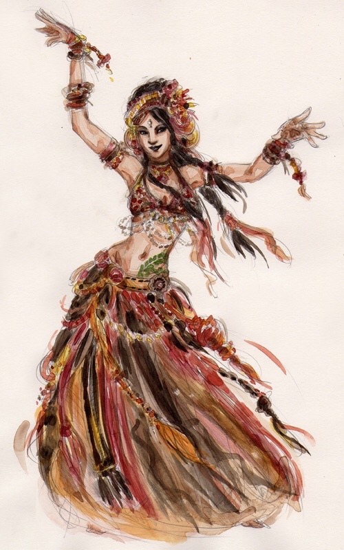 Traditional mexican dancer dress costume