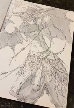 midorynn:  Inktober Day 19. Dabi (Ifrit,