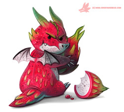 cryptid-creations:  Daily Paint #1081. Dragon