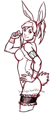 yukihyo:  Korra is one sexy bunny! Work in progress. Something to thank my 2030+ watchers. I have no idea why you’re still following me,literally.  Korra © Nickelodeon Art © Me  my bunny~ &lt;3 &lt;3 &lt;3 &lt;3 &lt;3