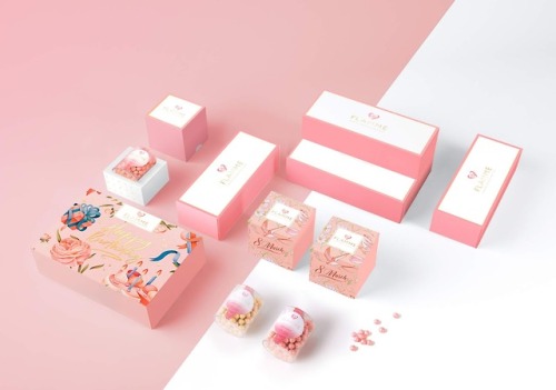 Gem sweets with personable message, package design by Alice Macarova
