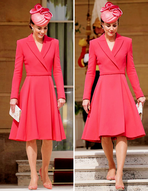 theroyalsandi: The Duchess of Cambridge attends a garden party at Buckingham Palace | May 18, 2022