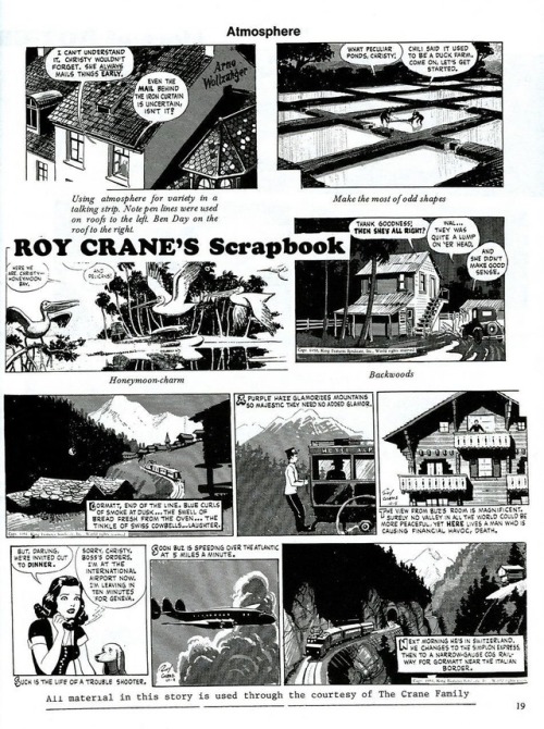 talesfromweirdland:From Roy Crane’s “scrapbook”: a handout on how to draw comics.