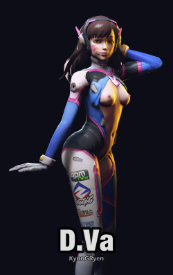 kynngryen:  D.Va v1 Download: http://kynngryen.deviantart.com/art/SFM-D-Va-v1-594766542