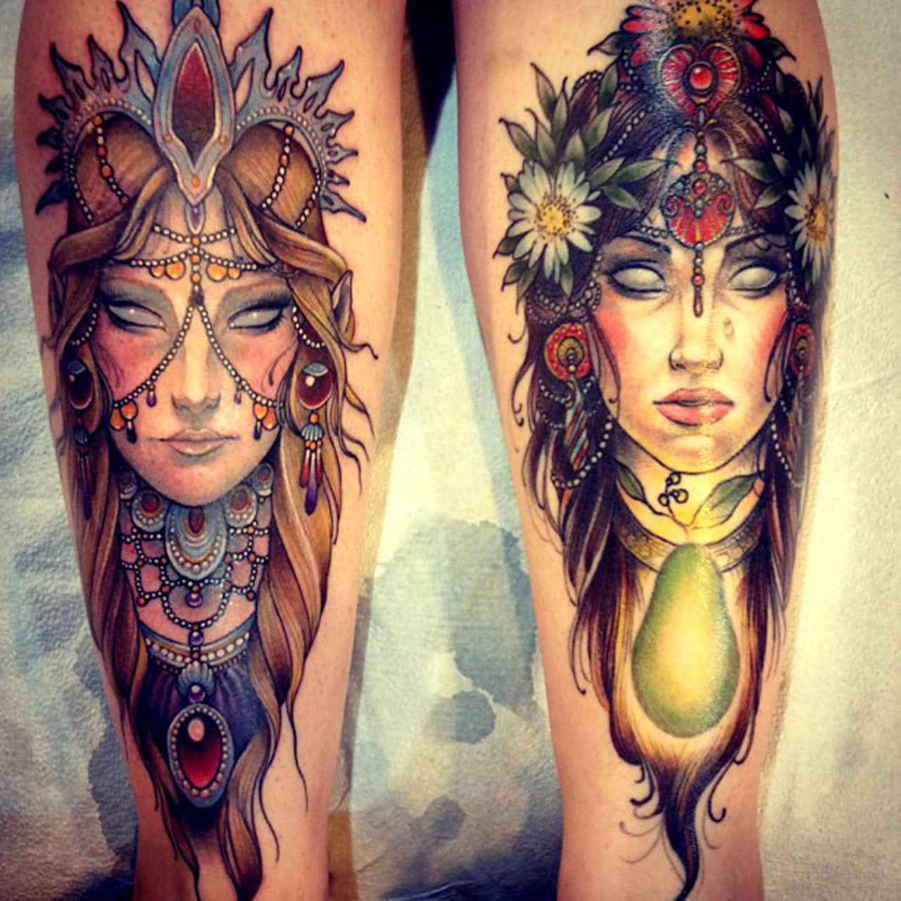 thievinggenius:  Tattoos done by Greggletron. @greggletron