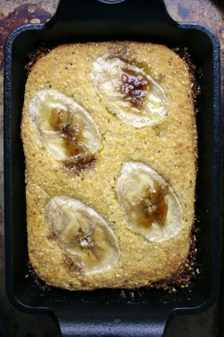 chefthisup:  Banana Bacon Fat Cornbread.