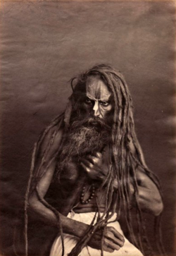 Portrait D'un Fakir Torse Nu, Inde, 1865.