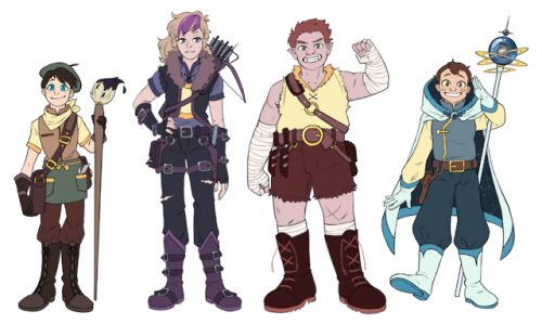 REMEMBER THIS AU???Took me 2 years, but I’ve finally got everyone’s designs roughed out for my RPG A