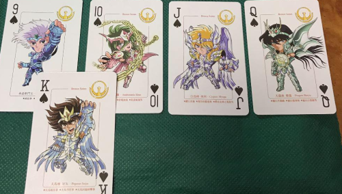 Loving how they made Seiya the King of Spades while Shiryu is the Queen!