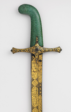 indivisiblematter:  Saber - 16th Century, Ottoman  Steel inlaid with gold, precious