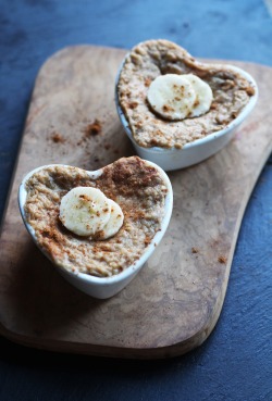 vegan-yums:  Baked banana oatmeal / Recipe