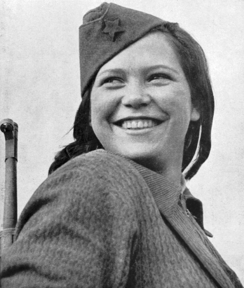 kvetchlandia: Georgije “Žorž” Skrigin     Anti-fascist Partisan Milja Toroman in Josip Broz Tito’s National Liberation Army and Partisan Detachments of Yugoslavia, Northern Bosnia, Yugoslavia     c.1943