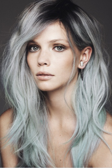 beeschillshit:  Gray Hair InspirationI been admiring gray hair for quite a while now and I am in the process. This is my favorite look I seen this year. 