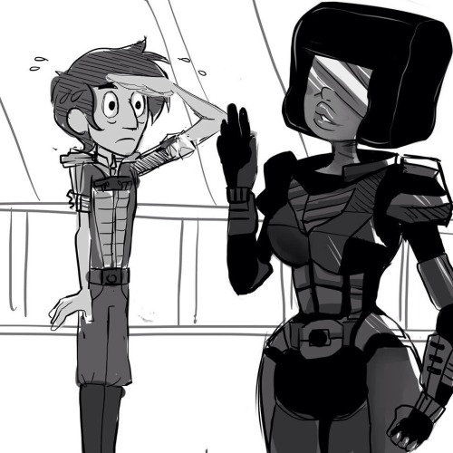 shoujohell:  ✷Mass Effect✷/★Steven Universe★   Garnet and Jamie as Shepherd and Kaidan 