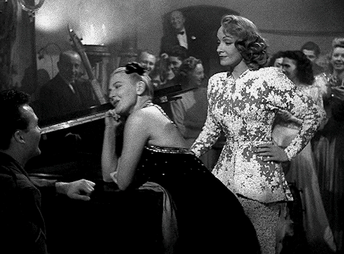 turnerclassicmilfs:Jean Arthur &amp; Marlene Dietrich in A Foreign Affair (1948) dir. Billy Wilder