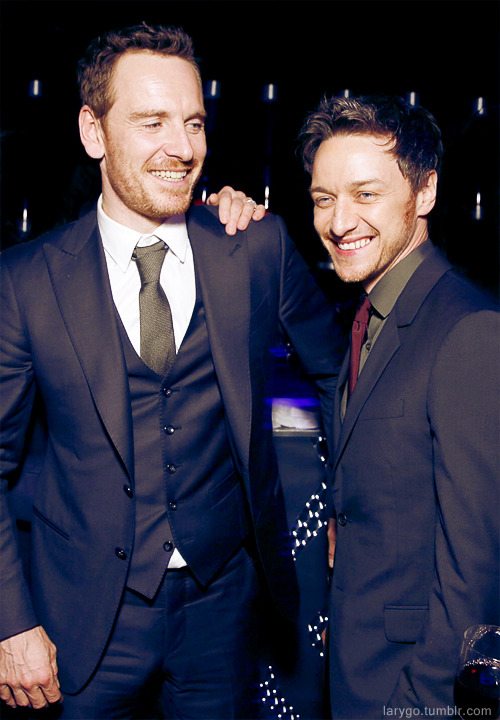 larygo:  James McAvoy and  Michael Fassbender @The ‘X-Men: Days Of Future Past’