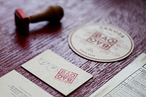 Branding for a dim sum bar by a Hungarian designer Eszter Laki