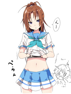 sweaty-onii-chan:   先輩のおなか By