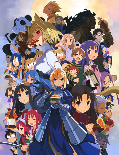 Ilustración de la parodia Carnival Phantasm por el artista Takehito Harada (Disgaea).