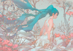 animecorecollection:  SpringBride by Cushart