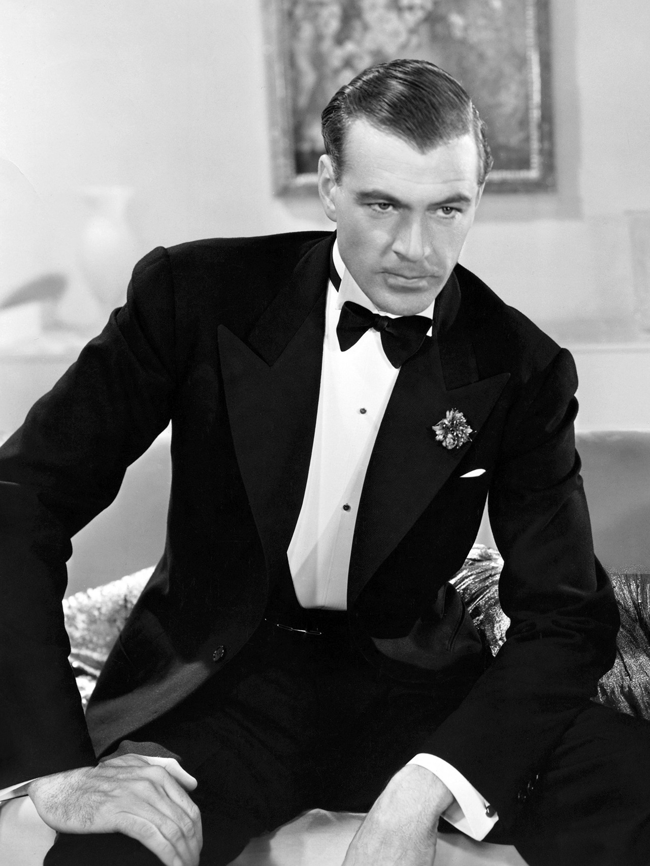 The Glory Years Of American Black Tie.
Gary Cooper, 1938.
