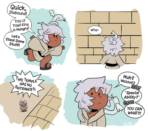 kamydrawstuffs:Little Thief King and Diabound &lt;3