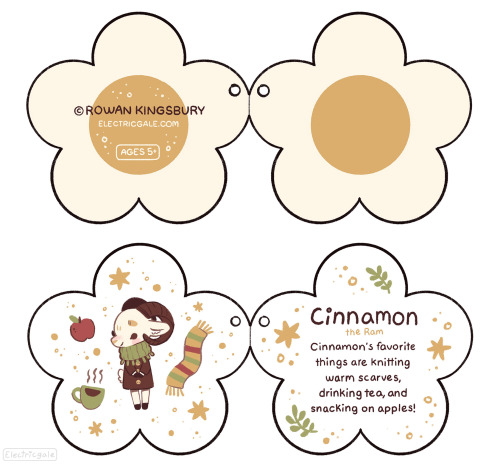 electricgale:Meet Cinnamon! I made this plush design for a class project and its making me so happy!