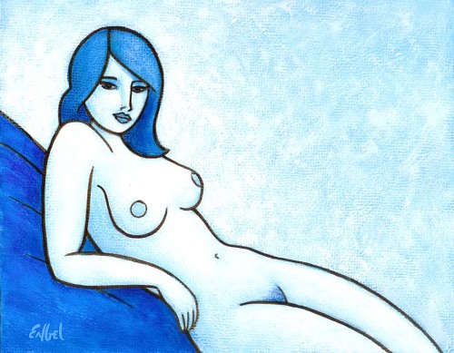 engelart: “blue nude”,  2007 by Norman Engel