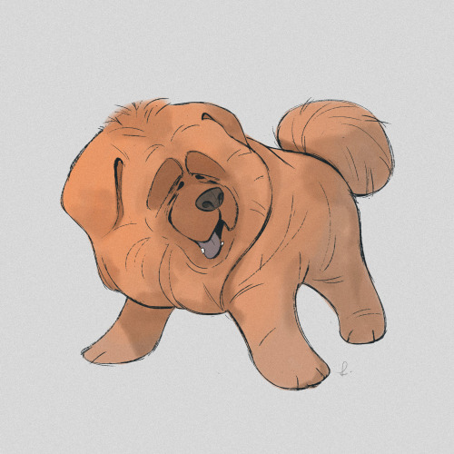 Did a quick character design of Tibetan mastiff.