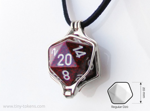 Some more pictures of my new design for a d20 dice pendant. The first version of this pendant was de