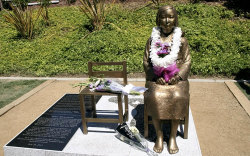 flomation:  PLEASE READ THIS POST See this statue? It’s located at the Glendale Central Library. Big deal right? Yes. Yes it is.  She stands here today as a memorial for the victims of the sexual slavery and abuse committed by the Japanese imperial