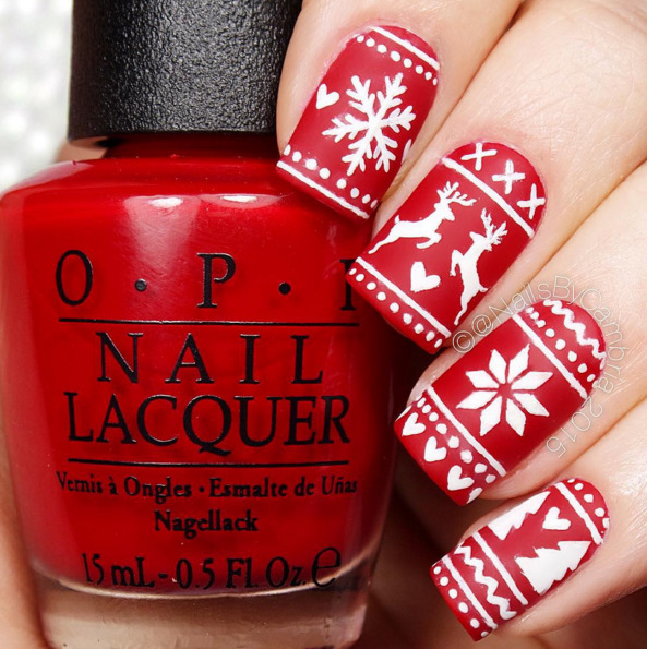 nailpornography:Fair Isle NOTW inspiration!