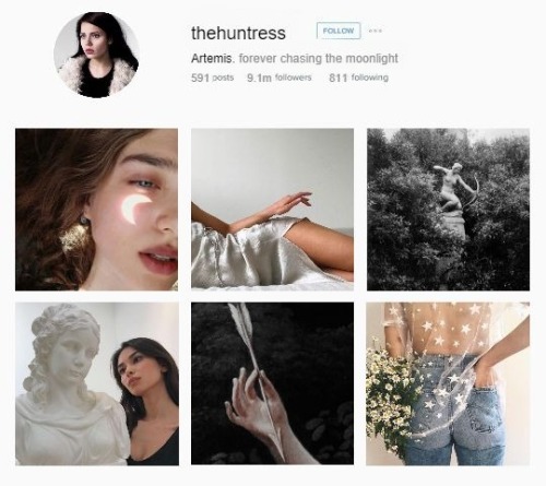 adeoetregina:MODERN INSTAGRAM AU&gt;&gt; Greek Mythology&gt;&gt; Godesses of Olympus