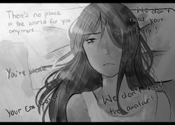 ilovekorrasami:  schweety:  don’t let your thoughts consume you  the second pic describes my life  T ^T *hugs korra tightly*