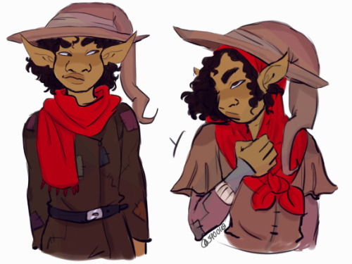 shoolb:taako’s my favorite twink![image description: two drawings of Taako, an elf with light 