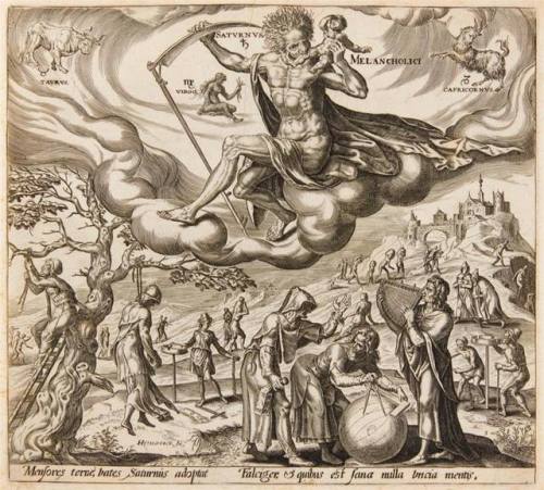 themacabrenbold: Maarten Van Heemskerck (1498 - 1574)   Quatuor Praedominantes Complexiones, Saturn