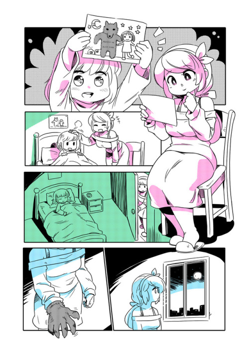 shepherd0821: Monster Gals Friday - Full moon  ／／／／／／／／／／ Supporting me for more comics! ▲ https://www.patreon.com/shepherd0821 You can buy my past reward and comics on Gumroad:▲ https://gumroad.com/shepherd0821#  aww <3 <3