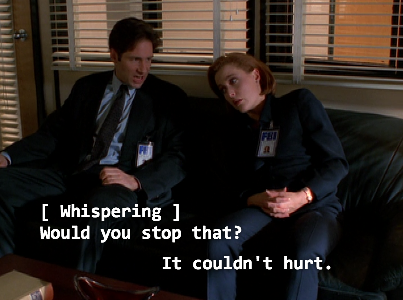 The signs as our favorite out-of-context x-files screen-caps.