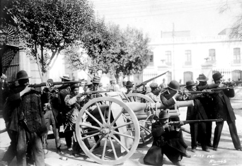 Mexican Militia during the Mexican Revolution, 1915.