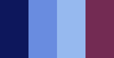 color-palettes: Luxurious Dreaming - Submitted by SeesawSiya #0d175c #698ce0 #96b9ef