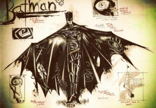 killjoys-and-idiots:Gerard Way’s artwork for a Batman miniseries pitch…..Simply Amazing. This guy ke