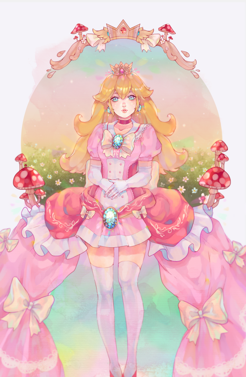 chreubic: lackless: magical girl princess peach @wuvs @smblesbian 
