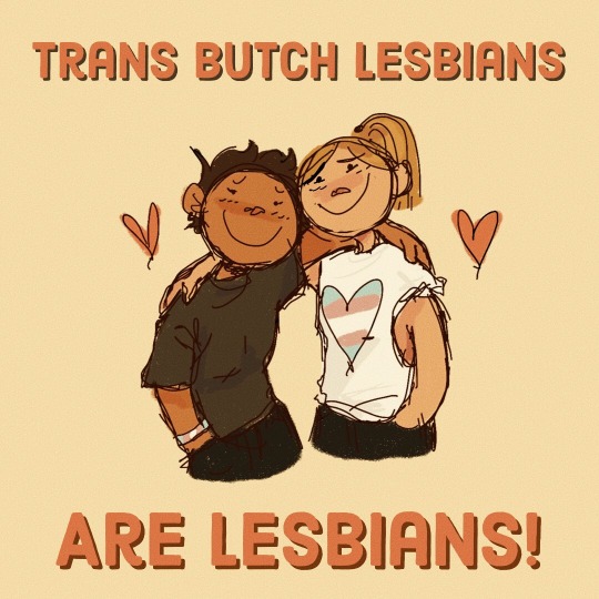 butch-draws:   ALL trans lesbians are LESBIANS  TERFS, DO NOT, and I mean this, INTERACT  