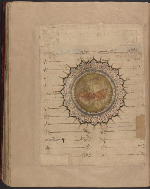 Above is a shamsa from fol. 125r of LJS 189. This is a Zakhīrah-ʹi Khvārazmshāhī, or a medical e