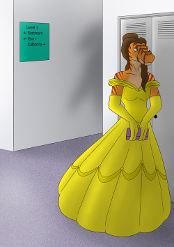   Amber is on her way back to the dance after going to the restroom. But she doesn&rsquo;t seem to notice the dark shadow following behind her.  