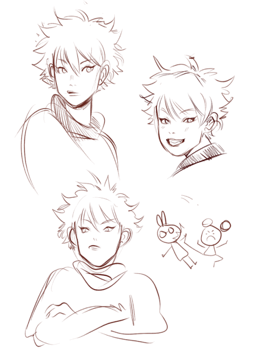 c2oh:  i tried to draw killua but he difficult to draw.