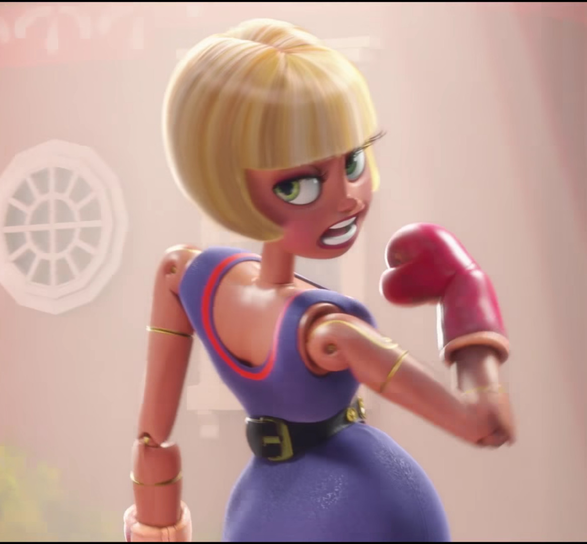 fbartwork:there’s a cute little figurine that’s dressed in boxibg gear from the